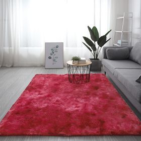 Plush Girl's Room With Tatami Mats Beside The Bed (Option: Wine Red-140X200cm)