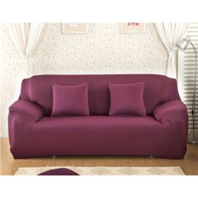 Solid Corner Sofa Covers Couch Slipcovers Elastica Material Sofa Skin Protector Cover Sofa Armchair (Option: 18-Three seat)