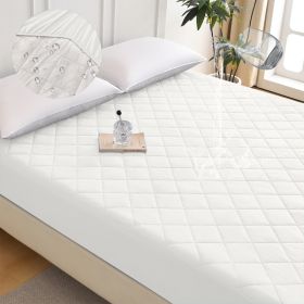 Diamond Grid Ultrasonic Waterproof Mattress Protector (Option: W13664141)