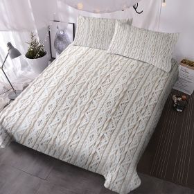 3 Pieces Boho Tufted Printing Duvet Cover Set, Soft and Lightweight 100% Washed Microfiber Comforter Cover Set for All Season -No Comforter (size: Twin)