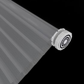 WELLSOURCE No Drill 2"Shangri-la Shades Tension Inside Mount Expansion Window Blind,Custom Size (Color: gray, size: Custom Size)