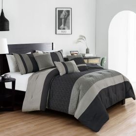 6 Piece Luxury Patchwork Comforter Set (size: Queen)