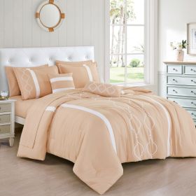 Kineta 9 Pieces Comforter Set (size: King)